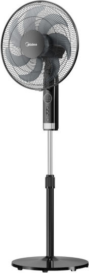 Midea Pedestal Fan 50W 40cm Diameter with Remote Control Black