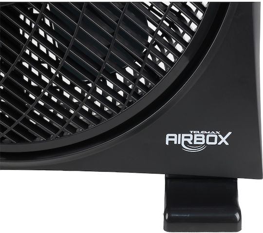 Telemax Box Fan 45W Διαμέτρου 30cm Μαύρο