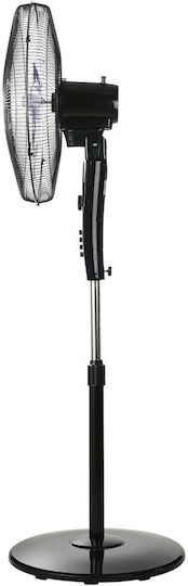 Estia Clear Pedestal Fan 60W 45cm Diameter Black