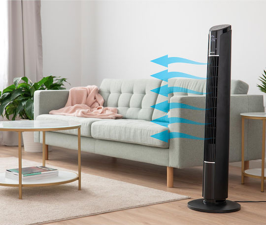 Sencor Ventilator Turm 50W mit Fernbedienung Schwarze