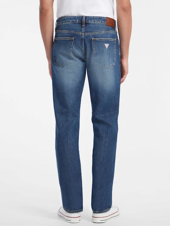 Pantalon De Blugi Pentru Bărbați Straight Albastru
