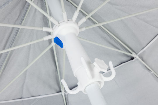 Escape Folding Beach Umbrella Diameter 2.2m with UV Protection and Air Vent Blue