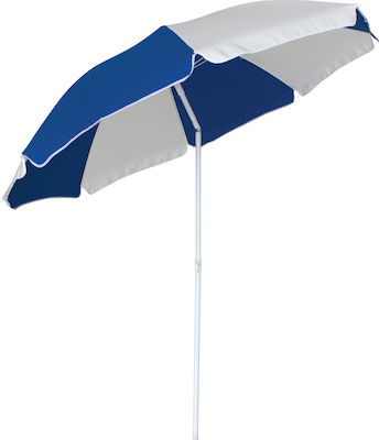 Escape Foldable Beach Umbrella Diameter 2m with Air Vent White/Blue
