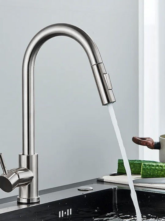 Rea Kitchen Faucet Counter Silver
