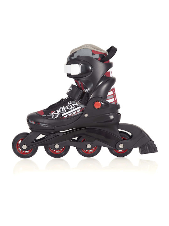 Amila Kids Adjustable Inline Rollers Black