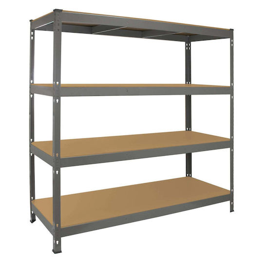Dexion Regal 160x60x160cm mit 4 Regalen Gesamtbelastbarkeit 1400kg