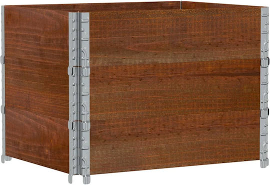 vidaXL Ζαρντινιέρα Ξύλινη Καφέ 80x60x60.5εκ.