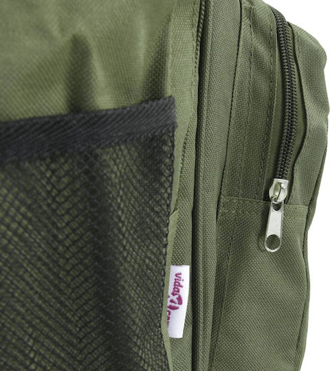 Waterproof Dark Green Fishing Bag Oxford Fabric Green 84 X 35 X 35 Cm