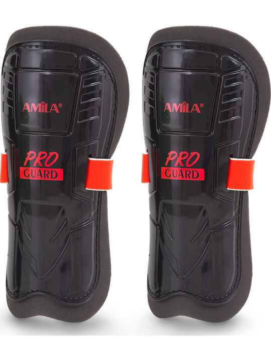AMILA 83015 Επικαλαμίδες Ποδοσφαίρου Ενηλίκων Μαύρες Medium