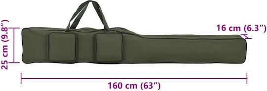 vidaXL Fishing Rod Case 1 Position 1.6m