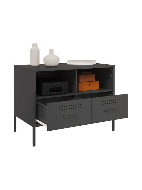 Stand TV Metalic Negru L68xA39xÎ50.5cm