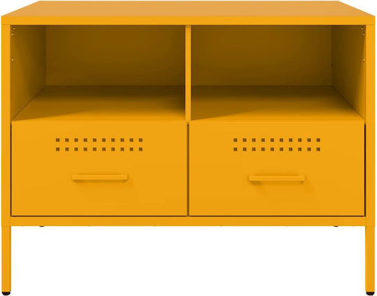TV-Ständer Aus Metall Senfgelb M68xT39xH50.5cm