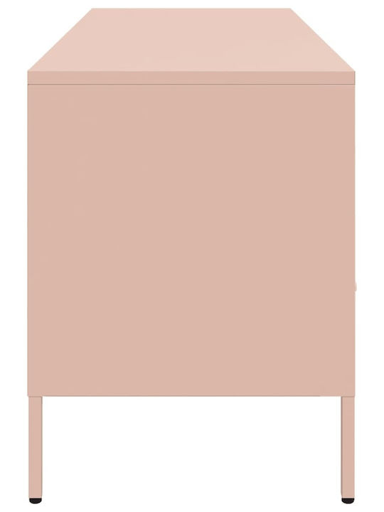 Metal TV Stand Pink M100.5xD39xH50.5cm