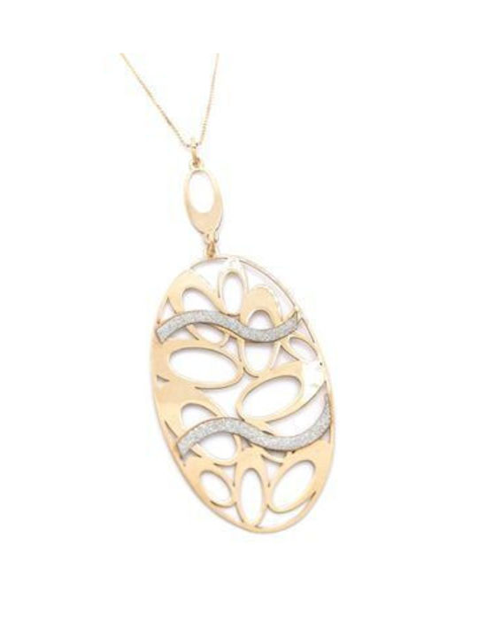 PS Silver Necklace from Pink Gold Plated Silver