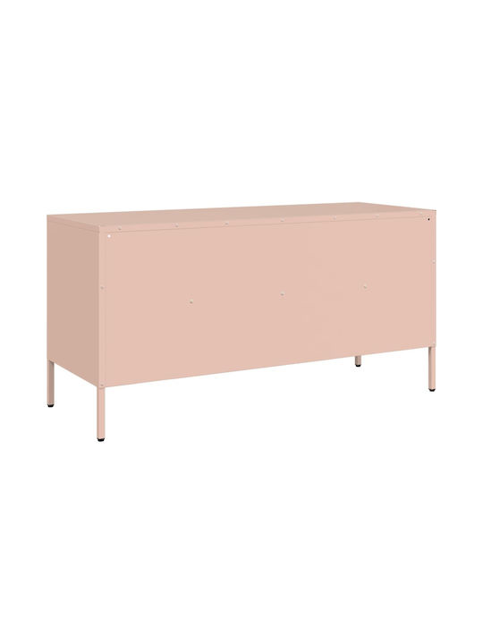 Metal TV Stand Pink M100.5xD39xH50.5cm