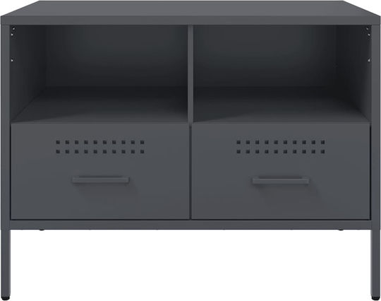 TV-Ständer Aus Metall Anthrazit M68xT39xH50.5cm