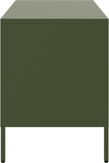 Έπιπλο Τηλεόρασης Μεταλλικό Λαδί Μ68xΠ39xΥ50.5cm