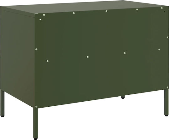 Έπιπλο Τηλεόρασης Μεταλλικό Λαδί Μ68xΠ39xΥ50.5cm