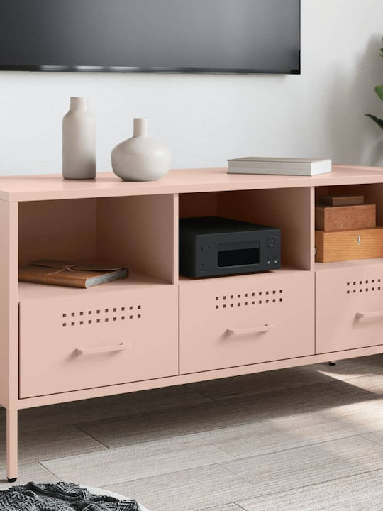 Metal TV Stand Pink M100.5xD39xH50.5cm