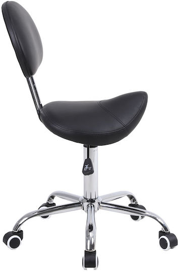 Mobiak Medical Stool Pony with Backrest Black 0812313