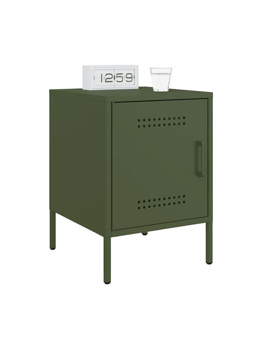 Metal Bedside Table Green 36x39x50.5cm