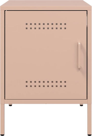 Κομοδίνο Μεταλλικό Ροζ 36x39x50.5cm