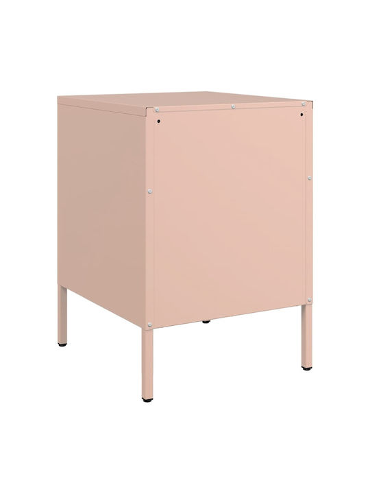 Nachttische Metall Rosa 2Stück 36x39x50.5cm