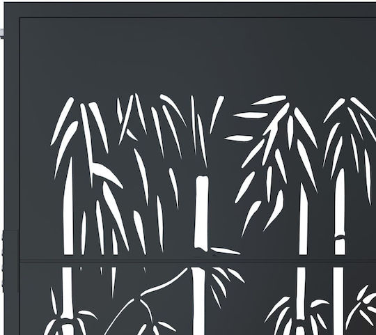 vidaXL Fence Gate from Bamboo in Gray Color 80cm x 1.05m