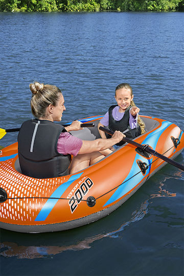 Kondor Elite 2000 Raft Set Bestway Inflatable Boat for Two People Length 1.96m Capacity 120kg 15690