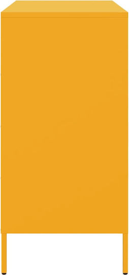 Μπουφές από Μέταλλο Μουσταρδί 68x39x79cm