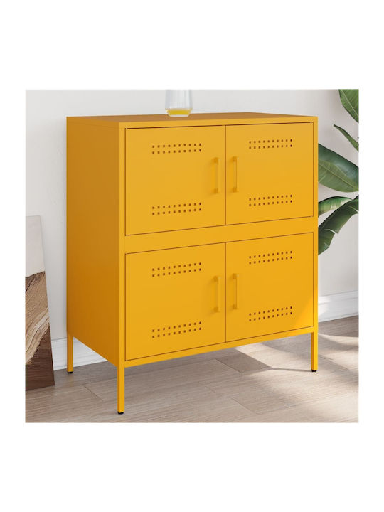 Μπουφές από Μέταλλο Μουσταρδί 68x39x79cm