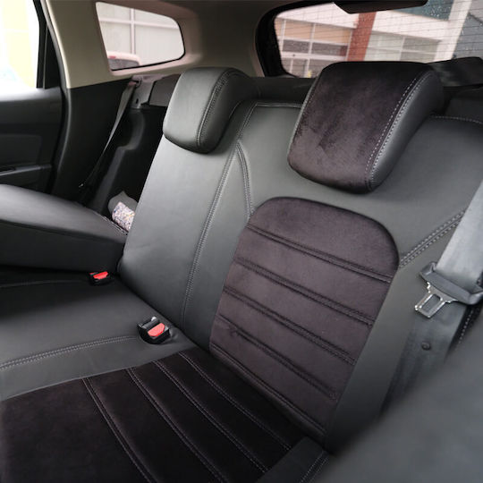 Otom Car Seat Covers 15 Pieces Leatherette Dacia Duster Black