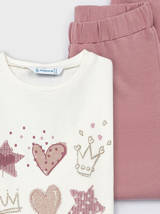 Kinder Sweatpants Set - Jogginganzug Pink 3Stück