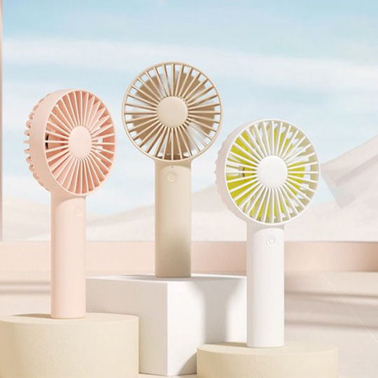 Jisulife Luxury Portable Fan Life1 Plus Fa21 Portable Type-c 3 Speeds 2000mah Brown