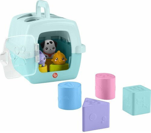Mattel Fisher-price Βαλιτσάκι Μεταφοράς Ζωάκια Σχήματα Εκπαιδευτικό Παιχνίδι Htw93