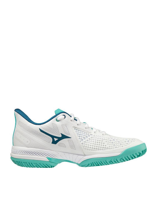 Mizuno Wave Exceed Tour 5cc Women's Tennis Shoes for Clay Courts White