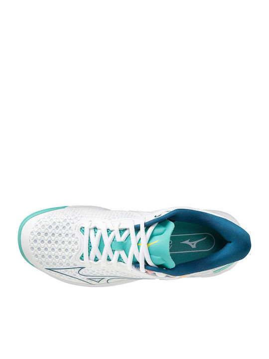 Mizuno Wave Exceed Tour 5cc Women's Tennis Shoes for Clay Courts White