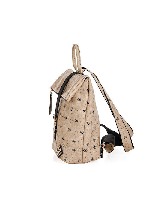 Pierro Accessories Monogram Women's Bag Backpack Beige