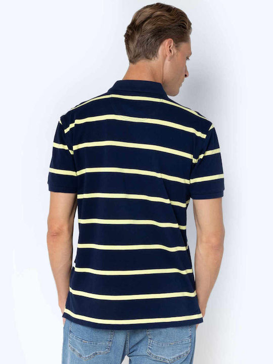 The Bostonians Men's Short Sleeve Blouse Polo dark blue