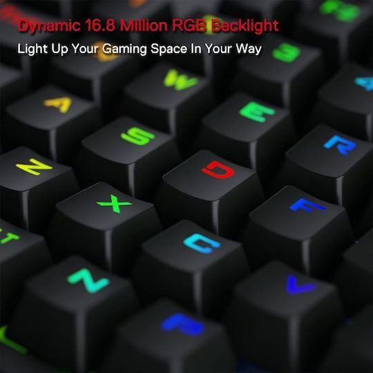 Redragon K585 Diti Fără fir Gaming Tastatură Mecanică Keypad cu Outemu Brown comutatoare și iluminare RGB (Engleză US)