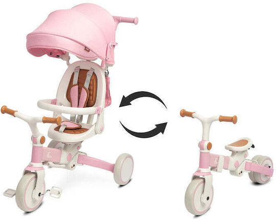 Caretero Faro Convertible with Parental Handle 3 in 1 Pink