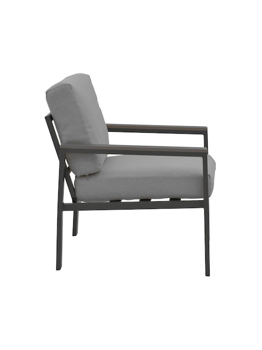 Outdoor Living Room Set Fashionable 4 Pieces Anthracite With Pillows