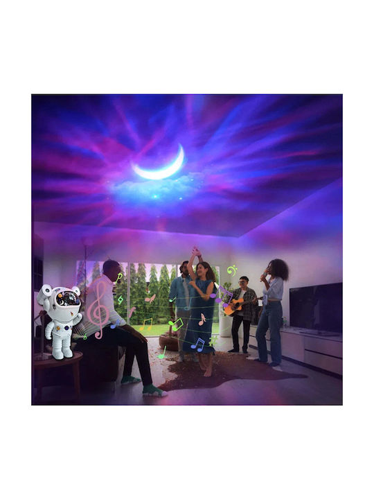 Bluetooth Lustră Decorativă Astronaut Alb