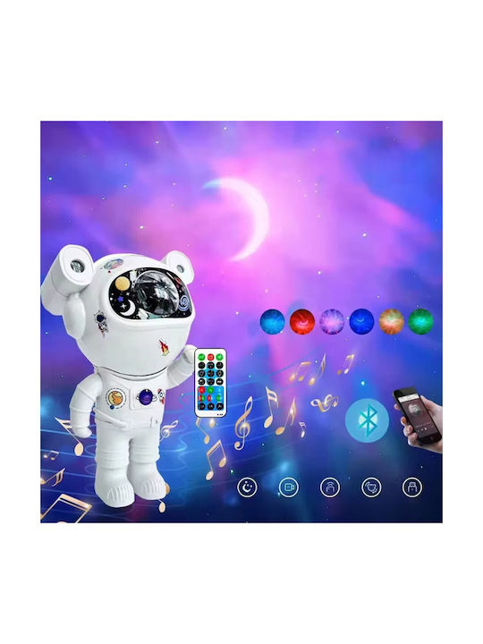 Bluetooth Lustră Decorativă Astronaut Alb