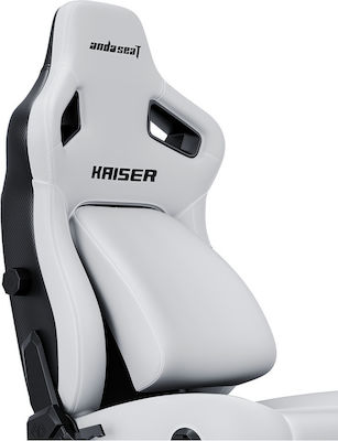 Anda Seat Kaiser 4 XL Scaun Gaming Din piele ecologică cu Brațe Reglabile alb tulbure