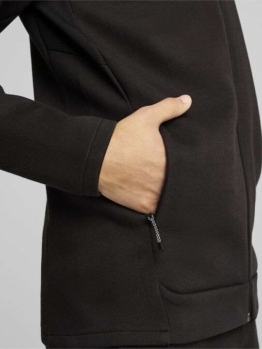 Evostripe Cardigan With Black Hood