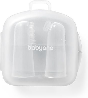 Babyono Бебешка Четка За Зъби Пръстен За 0м+ Бяла