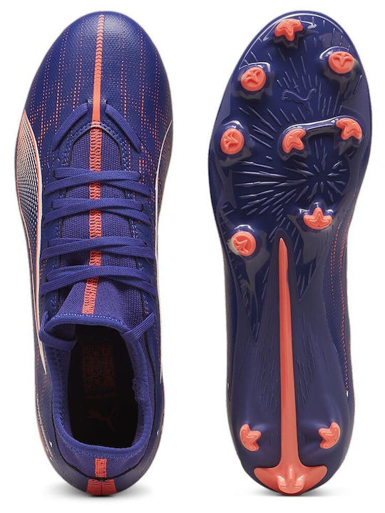 PUMA Ultra 5 Play+ Football Shoes with Cleats FG/AG Purple PUMA Ultra 5 Play+ Football Shoes with Cleats FG/AG Purple