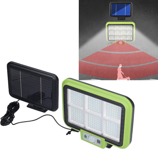 Lampă Solară 50W Verde cu Senzor de Mișcare și Telecomandă IP65