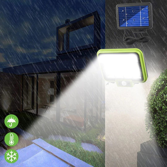 Lampă Solară 50W Verde cu Senzor de Mișcare și Telecomandă IP65